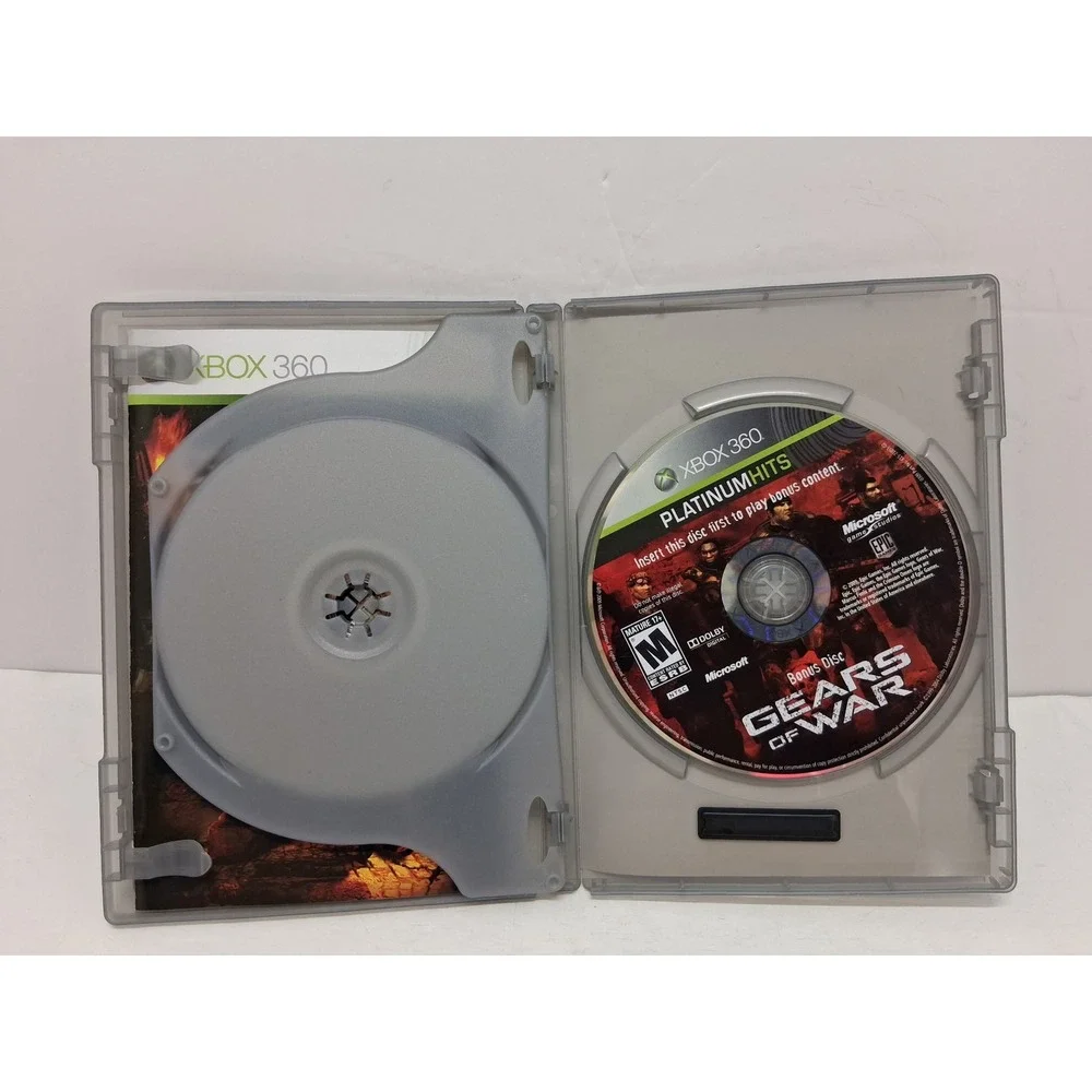 Gears of War Xbox 360 Platinum Hits Complete Collection Bonus Disc Included